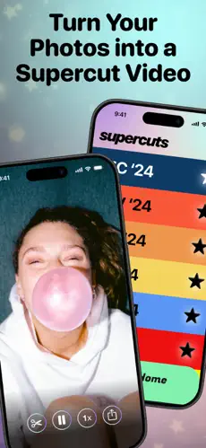 The 'Supercuts' feature, which turns photos into a video.